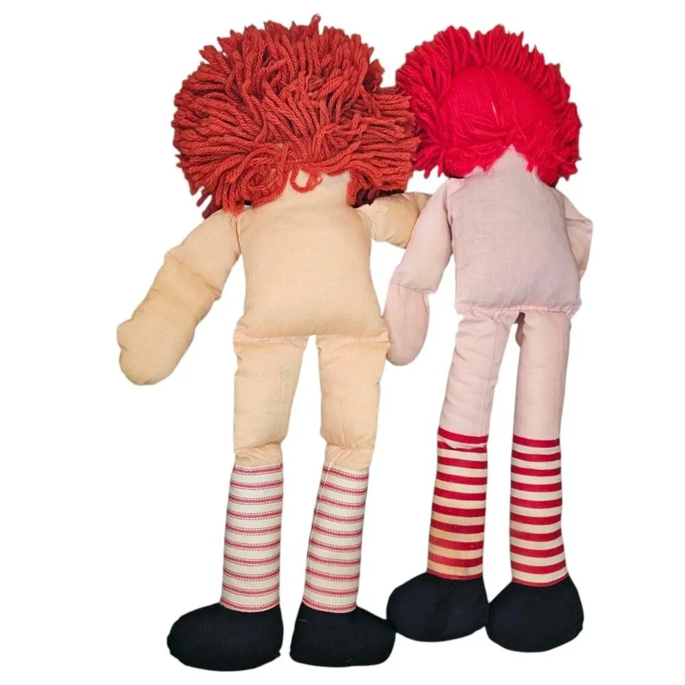VTG 60s 70s Raggedy Ann Dolls Handmade 18
